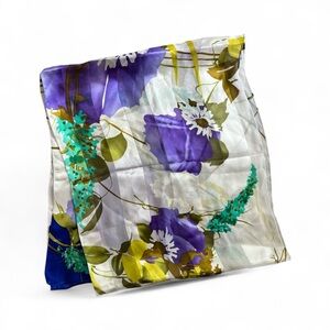 Cynthia Rowley Floral scarf 100% silk 67”x14”